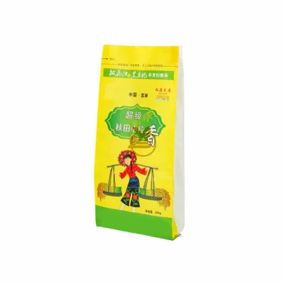 25 kg Made in China imballaggio biodegradabile in PP tessuto di alta qualità Sacchetti di plastica per riso/tè