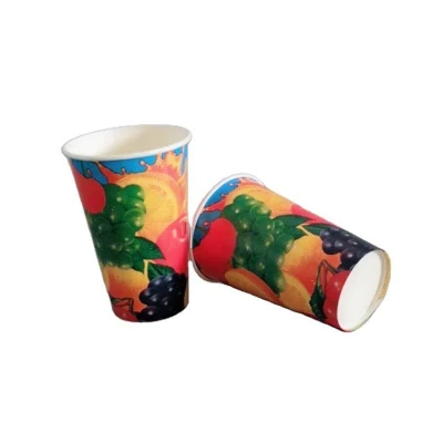 Tazze di carta fredda per bevande fredde ghiacciate caffè succo di tè Smoothie Bubble Boba Frappuccino, monouso e resistenti alla crack