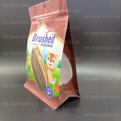 Foglio di alluminio Kraft personalizzato composto vuoto caffè a fondo piatto Sacchetti con valvola e zip per confezionamento tè/caffè caldo Vendita prodotti