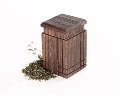 Contenitore organizzatore in legno personalizzato per conservare il tè portatile compatto e carino