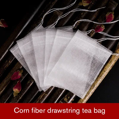 Materiale morbido PLA filtri biodegradati tè in fibra di mais Tea Borse