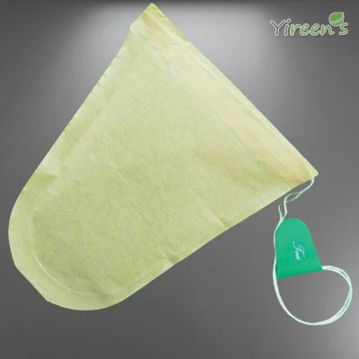 Sacchetti monouso per filtro tè in carta per macchina da caffè a forma di U, con stringhe, facili da chiudere e portatili (dimensioni 80 x 90 mm)