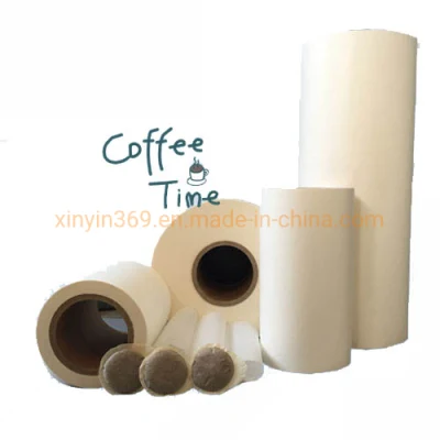 Carta da caffè in rotoli sigillata a caldo 23GSM 25GSM Carta da filtro per sacchetto per tè