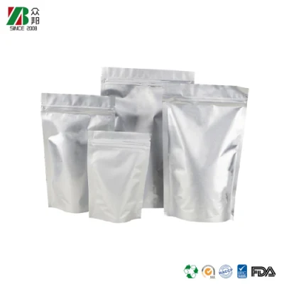 Stampa personalizzata imballaggio di tè e caffè in grani compostabile foglio di imballaggio laminato Cerniera biodegradabile
