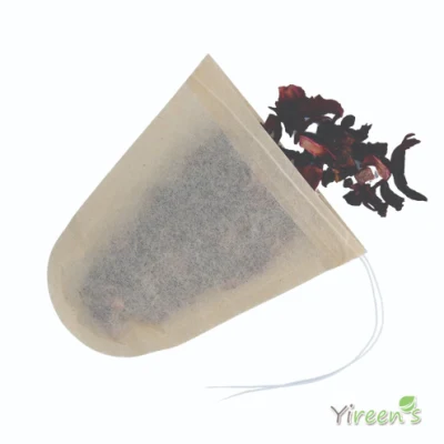 Sacchetti monouso per filtro tè in carta per macchina da caffè a forma di U, con stringhe, facili da chiudere e portatili (dimensioni 80 x 90 mm)