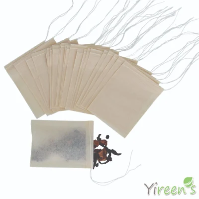 50 x 70 mm monouso marrone sacchetto per tè non sbiancato Manila canapa filtri tè con corde, Personalizza tag