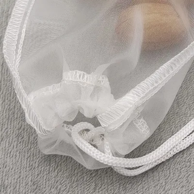 Sacchetti in rete di nylon micron con stringa di traino per dado da tè e caffè Filtro del latte
