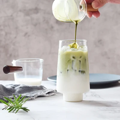 Tazza da caffè in vetro vintage con design a albero per la colazione Nuove tazze per bere ghiacciate