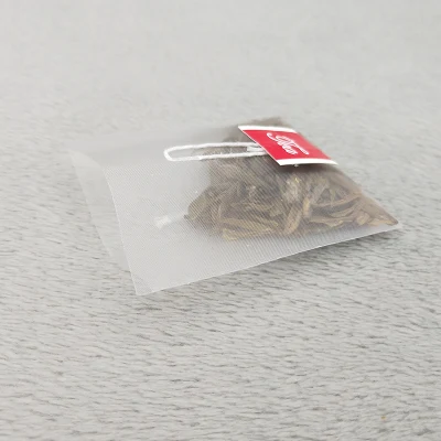 Confezione del tè sacchetto filtro sacchetto di zuppa fatto in casa tè triangolare in nylon Sacchetto per tè monouso termosaldato