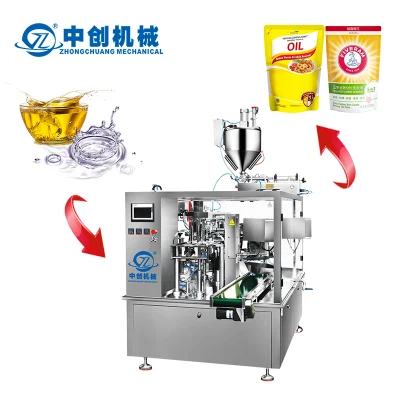  Zongchuang Machinery Spand up automatico personalizzato Spout Pouch prefatto Sacchetto DOYPACK olio di senape detergente liquido macchina per imballaggio