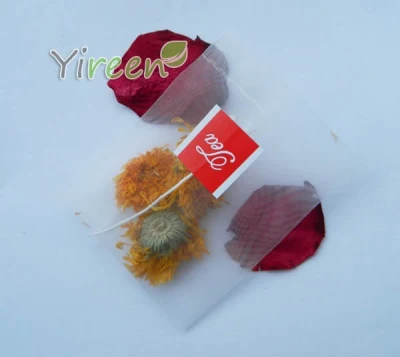 58 sacchetti da tè in nylon piramide da 70 mm con stringa e etichetta per tè, articolo importato nylon per uso alimentare colore trasparente