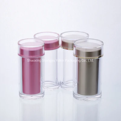 Bottiglia di plastica vuota personalizzata per Beauty Capsule con doppia parete Tappo