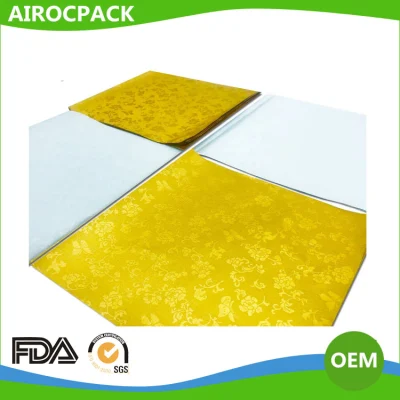 Carta composita in lamina di alluminio goffrata con fiore dorato per caramelle al cioccolato Avvolgimento