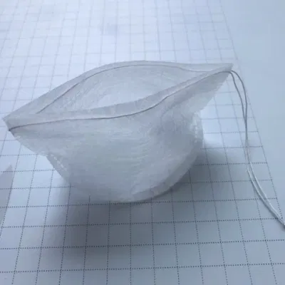 Coulisse 6.5*10,5 cm fibra di mais Borsa da tè vuota forma della barca Condimenti Sacchetto filtrante