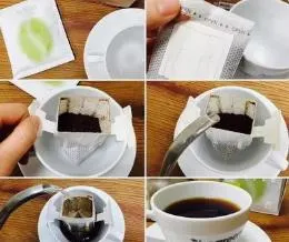 Macchina per l&prime;imballaggio di sacchetti DIP per caffè arabica robusta