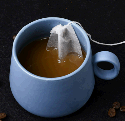 Sacchetto antigoccia in fibra di mais, filtro per caffè da 30 g, sacchetti monouso per tè Filtro