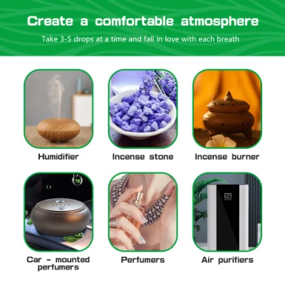 Oli organici per diffusore HL- Produttore, Top 3/10ml Lavanda, Tea Tree, oli essenziali di Aromatherapy 100% puri e naturali, di grado terapeutico