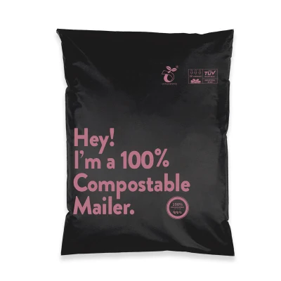 Sacchetto per la posta compostabile personalizzato in fabbrica sacchetto completamente biodegradabile per corriere