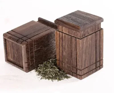 Contenitore organizzatore in legno personalizzato per conservare il tè portatile compatto e carino