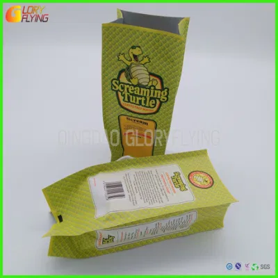 Chiusura a cerniera riciclabile e compostabile personalizzata biodegradabile di piccole e medie dimensioni Sacchetti di plastica piatti per tè e caffè