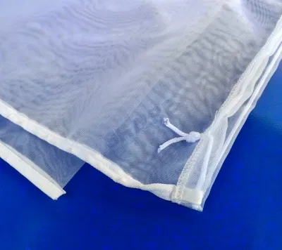  Sacchetto filtrante in rete di nylon da 400 micron con stringa di traino da 11 pollici, lunghezza 30 pollici