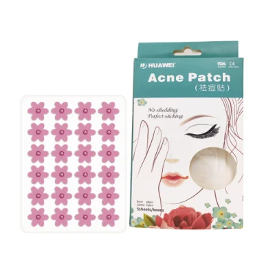 Macchie di patch Zit con fiocco di tipo fiore di design OEM Olio di copertura per tea Tree e Centella 24pz/confezione