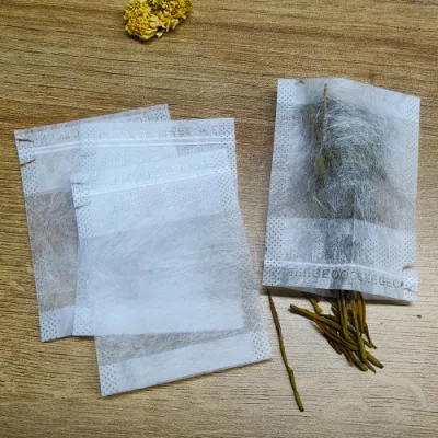 Filtro per tè vuoto in fibra di mais PLA biodegradabile per alimenti personalizzato Borsa con cordoncino nascosto