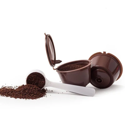 Caffè in plastica vuoto Dolce gusto in fabbrica multicolore con Cucchiaio