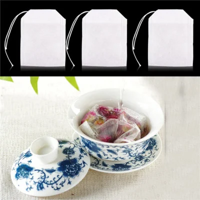 Teabags vuoti profumati tea bag con String Heal Seal Filter Carta