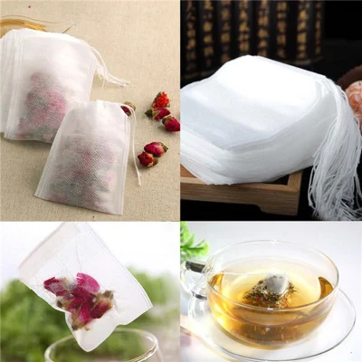 Teabags vuoti profumati tea bag con String Heal Seal Filter Carta