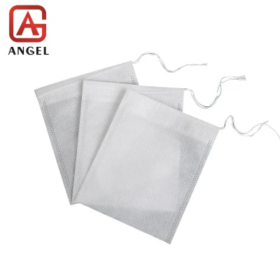Sacchetti per tè con foglie sfuse per filtro con chiusura a filo di cotone vuoto monouso