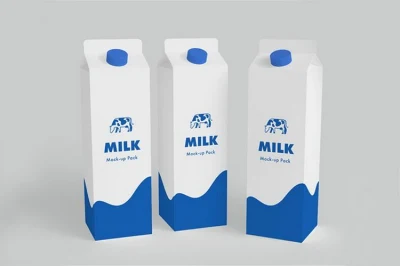 Bottiglia di acqua minerale cartone cartone confezione con chiusura a gable