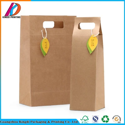 Tubo di confezionamento per alimenti personalizzato con sacchetto di carta Kraft per tè/essicato Frutta