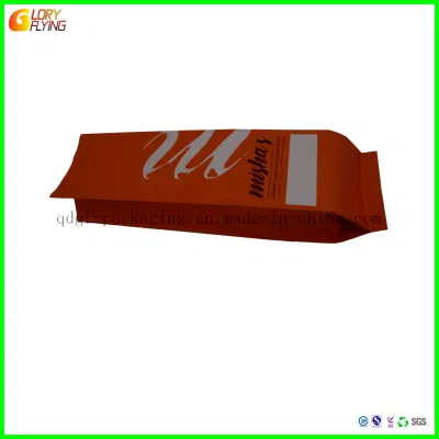 Chiusura zip riciclabile e compostabile su misura carta Kraft biodegradabile a fondo piatto caffè tè tè alimenti plastica Packaging Bag Air Vents, Flat Plastic Bag.