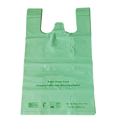 Fashion Boutique Portable Folding 100% materiale biodegradabile sacchetti per la spesa in plastica