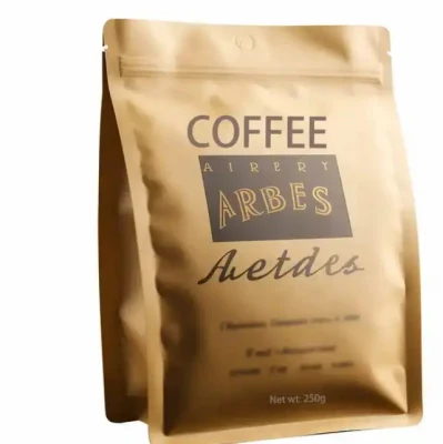 Confezione colorata OEM Tea Standing Dry Custom Printing 250 grammi Sacchetto per il caffè con supporto per macchina da caffè in lamina di sacco