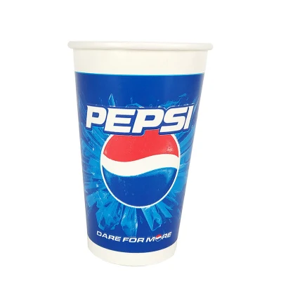 Tazze di carta fredda per bevande fredde ghiacciate caffè succo di tè Smoothie Bubble Boba Frappuccino, monouso e resistenti alla crack