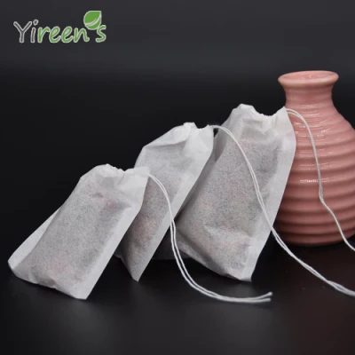 Set da tè monouso in carta per alimenti 80 x 100 mm per macchina da caffè macinata, per filtro per caraffa da caffè con corde, tipo di prodotti da cucina