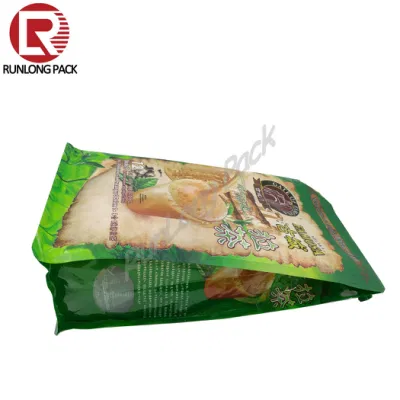 Sacchetti per caffè a fondo piatto vuoti compostabili con valvola e cerniera Per confezionamento caffè/tè