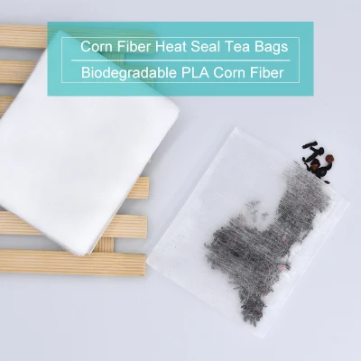 Sacchetti filtranti biodegradabili in fibra di mais PLA Heat Sealing (60 x 80 mm), senza cordoni