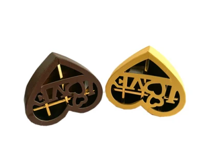 Scatola regalo di cioccolato bella e piccola a forma di cuore scatola buona Design e basso prezzo