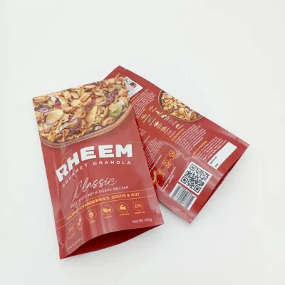 Sacchetti di plastica personalizzati termosigillare lamina di alluminio Stang up Mylar Pacchetto con chiusura a zip