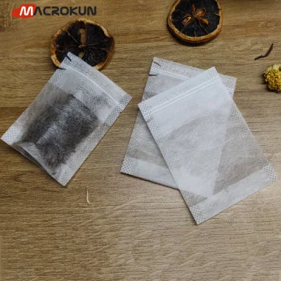 Contiene sacchetti per tè in polvere con fibre di mais nascosti con string di traino