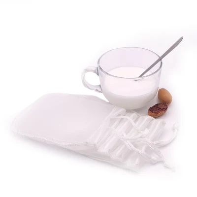 Noce latte frutta succo caffè vino biologico cotone Nylon Mesh Sacchetti per filtro tè direttamente in fabbrica