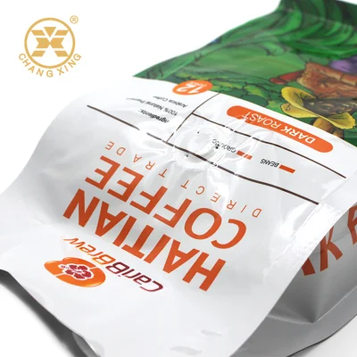 Tè al caffè malinato stampato su misura da 500 g e 2 kg di materiale plastico metallizzato Sacchetti pacchetto caffè Stampa personalizzata sacchetto di confezionamento polvere di caffè