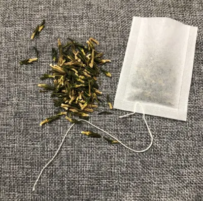 Sacchetto da tè vuoto con cordino in carta da 6*8cm personalizzato e termosaldante Nessun tag