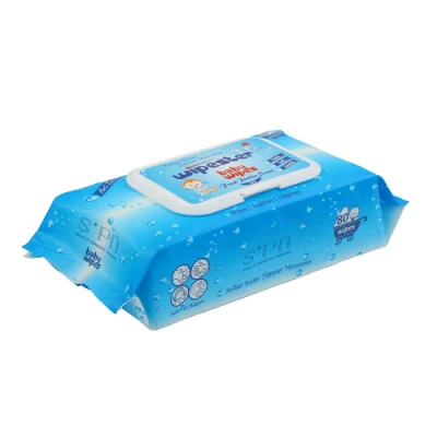 Non tessuti speciali confezionati singolarmente 80PCS Hypoallergenicity 99.9% acqua pura Baby Salviette umide disinfettare il tessuto molle umido