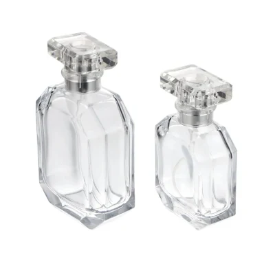 Flacone per profumi quadrato di alta qualità da 30 ml 50 ml 100 ml vuoto privato Etichetta Logo personalizzato flacone di profumo
