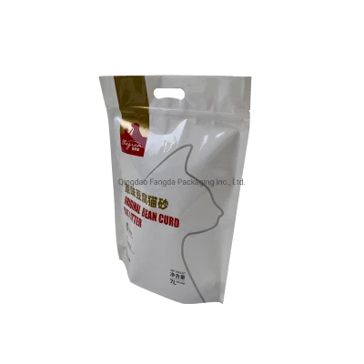 Sacchetto di imballaggio in plastica di sabbia con tofu vuoto personalizzato Con finestra