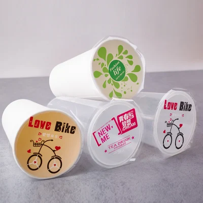 Esempio di personalizzazione di base latte di plastica tè succo di frutta bevande Pellicola di confezionamento per la sigillatura dei bicchieri